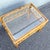 Boho Chic Serpentine Rattan Glass Top Side Table For Sale - Image 4 of 6