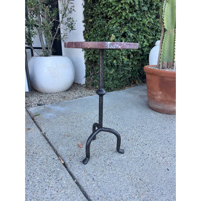 Cordovan Marble End Table For Sale - Image 4 of 6