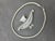Metal Vintage Indian Sterling Silver & Quartz Pendant With Choker Chain For Sale - Image 7 of 10