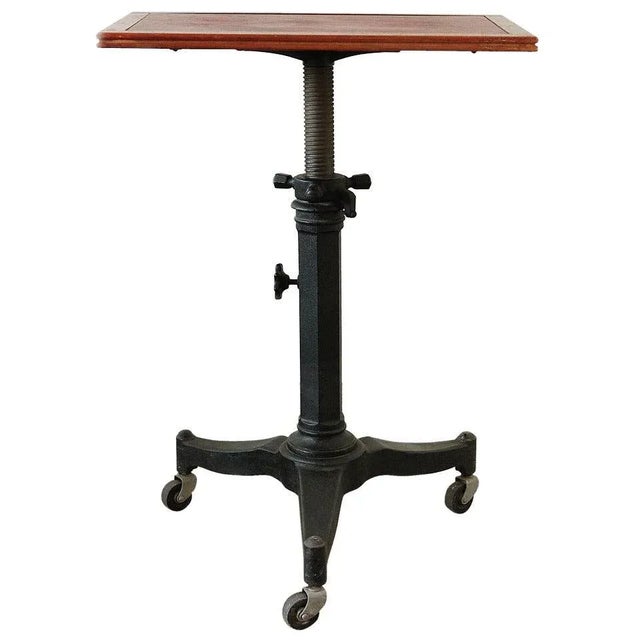 Wood Antique Optometrist's Table For Sale - Image 7 of 7