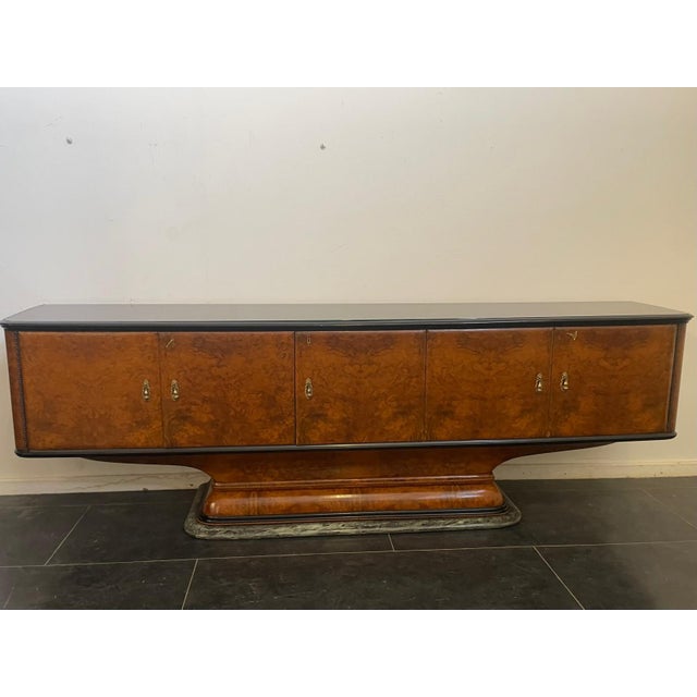 Art Deco Sideboard with Goblet Stand and Marble Base by Osvaldo Borsani, 1950s For Sale - Image 13 of 13