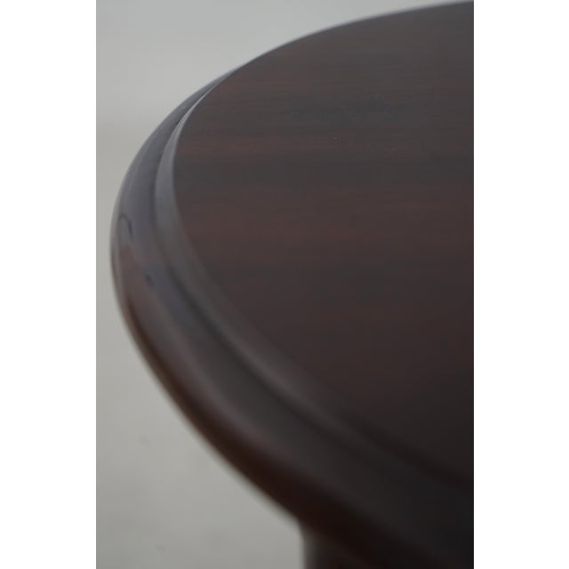 Stickley 1 Drawer Oval Mahogany Lamp Table For Sale - Image 13 of 18