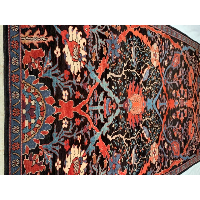 Brown Color Turkish Vintage Bidjar 6'11'' X 12'8'' For Sale In Washington DC - Image 6 of 8
