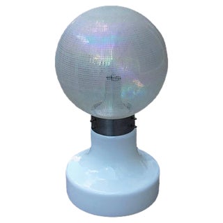 Murano Glass and Steel Ceiling Lamp from Vistosi, 1970s For Sale