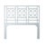 Chinoiserie Lattice Back Platform Bed Queen, Light Blue For Sale - Image 3 of 7