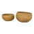 Pair of Vintage Organic Modern Reed Globe Planters on Casters From Studio Props West For Sale