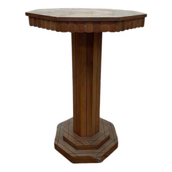 Art Deco Pedestal Table For Sale