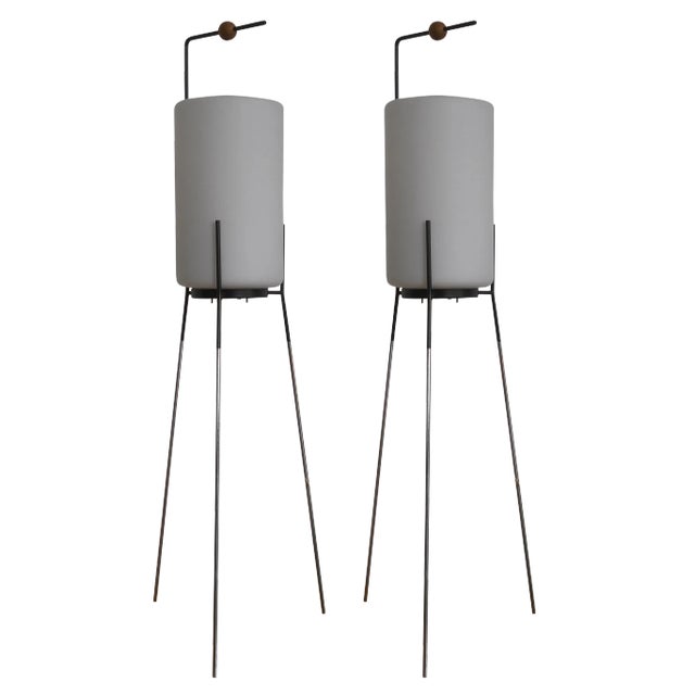 Floor Lamps by Josef Hurka for Napako, 1960s, Set of 2 For Sale