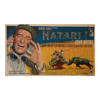 1962 John Wayne Movie Poster, Hatari (Belgian Version, in French) For Sale