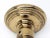 Metal Vintage Beaded Brass Closet Knob With Spindle For Sale - Image 7 of 7