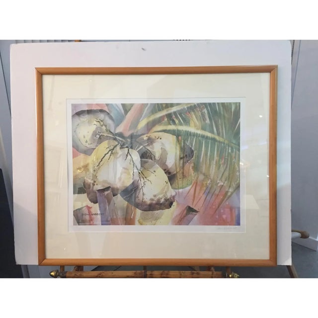 Late 20th Century "Coconuts" Lithograph by Don Gabbert For Sale - Image 5 of 11