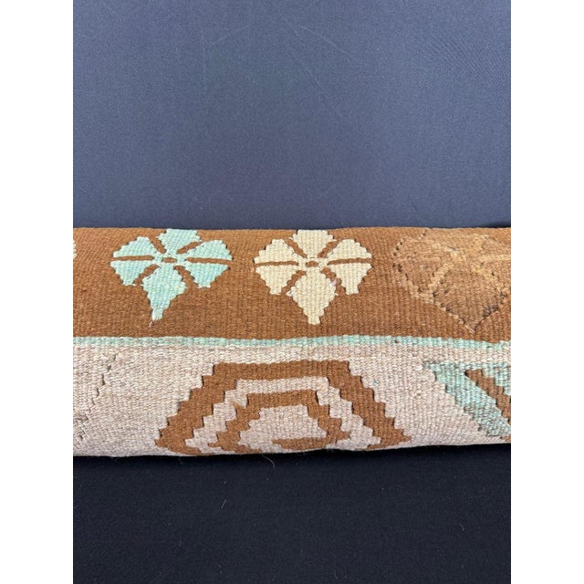 Turkish Hemp Pillow Cushion Natural Beige Brown Cushion Cover 12"x46" #30327 Enhance your home decor with our Kilim Pillow...
