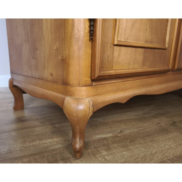 Brown Vintage French Louis XVI Style Wardrobe For Sale - Image 8 of 13