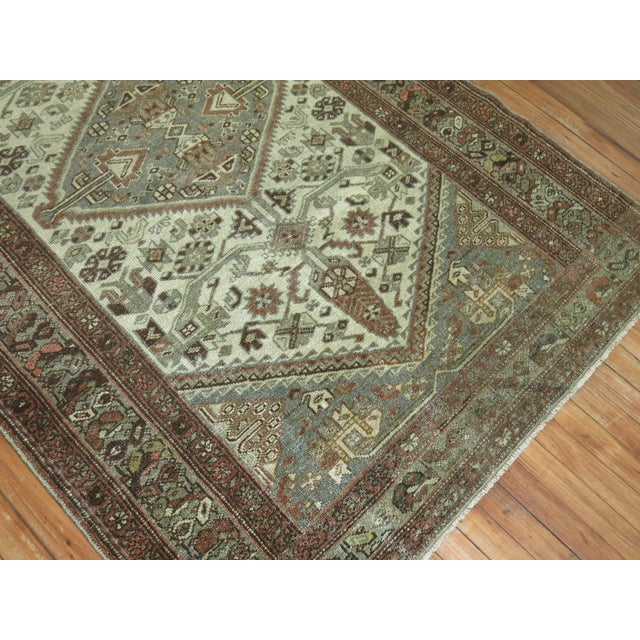 Early 20th Century Rustic Antique Malayer Rug, 4'4'' X 6'8'' For Sale - Image 5 of 8