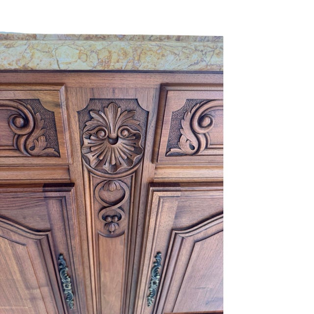 What a beauty! This French Louis XV Grand Buffet is just stunning! How beautiful as an entry cabinet/ media cabinet or...