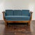 19th Century Daybed in Blue Velvet For Sale - Image 9 of 10