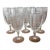 1990s Ralph Lauren Crystal Cut Herringbone Iced Tea Glasses - Set of 7 For Sale