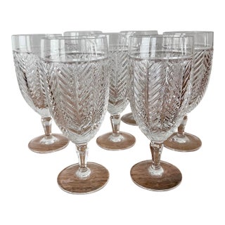 1990s Ralph Lauren Crystal Iced Tea Glasses, Germany-Set of 7 For Sale