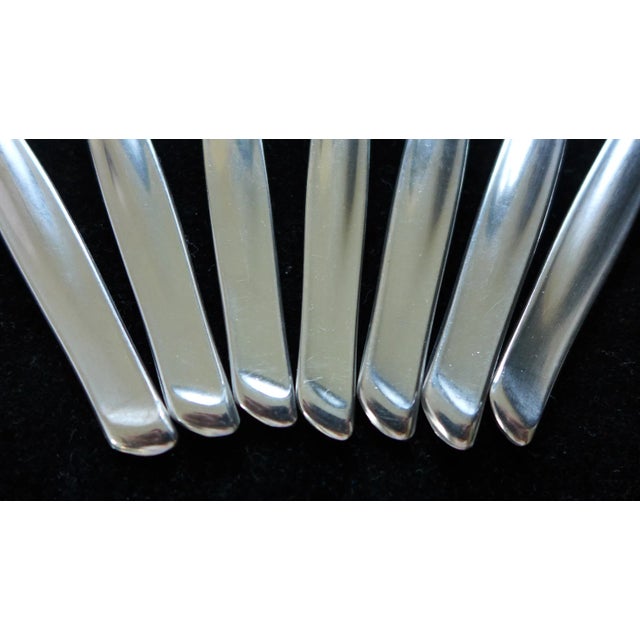 1970s German Carl Mertens Stainless Steel Tablespoons - Set of 7 For Sale - Image 5 of 11