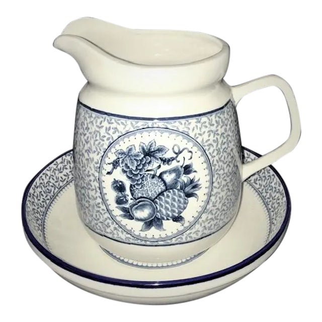 Vintage Asake Pitcher and Basin - 2 Piece Set For Sale