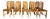 Pine Wood Dining Chairs from Effezeta, Italy, 1970s, Set of 10 For Sale