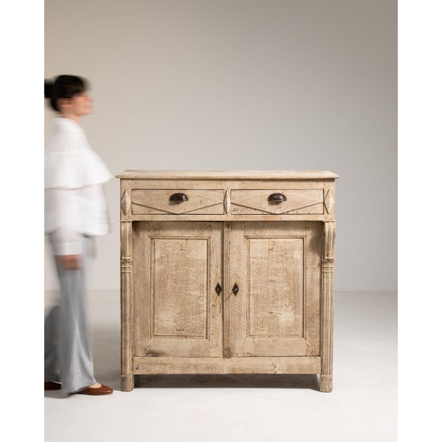 Brown 19th Century Charles X Oak Buffet For Sale - Image 8 of 13