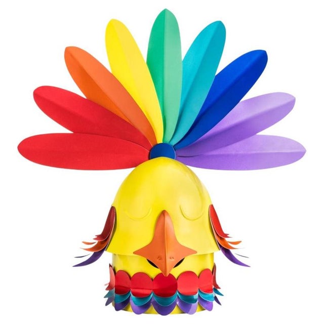 Gold Raw & Rainbow Gallo Sculpture in Powder-Coated Aluminum by Altreforme For Sale - Image 8 of 8