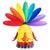 Gold Raw & Rainbow Gallo Sculpture in Powder-Coated Aluminum by Altreforme For Sale - Image 8 of 8