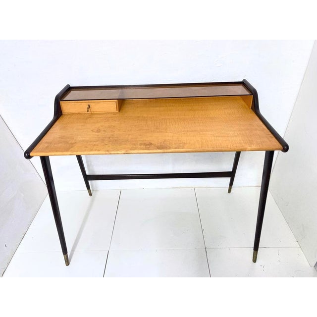 Small Ladies Writing Desk attributed to Reinhold Stotz, 1950s For Sale - Image 15 of 18