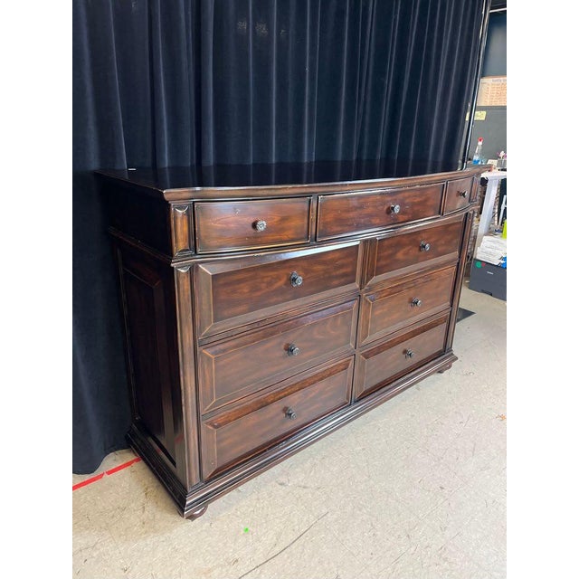 Arhaus Solid Wood Nine-Drawer Dresser For Sale - Image 10 of 12