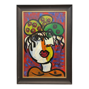 "My Friend Pablo Picasso" Titled Peter Keil Painting Framed