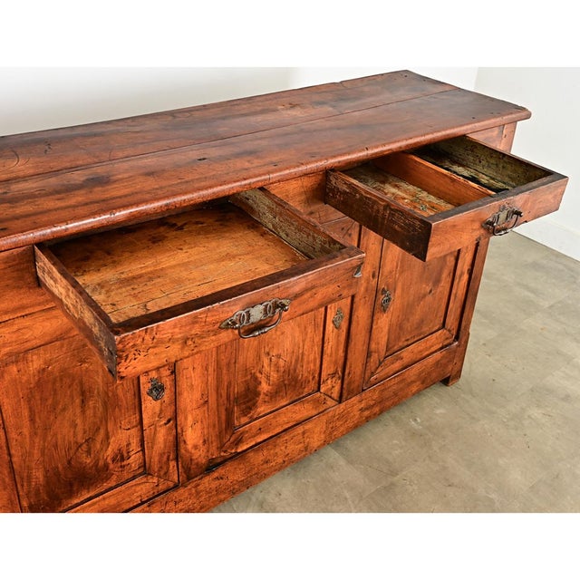 French 19th Century Solid Walnut Enfilade For Sale - Image 16 of 16