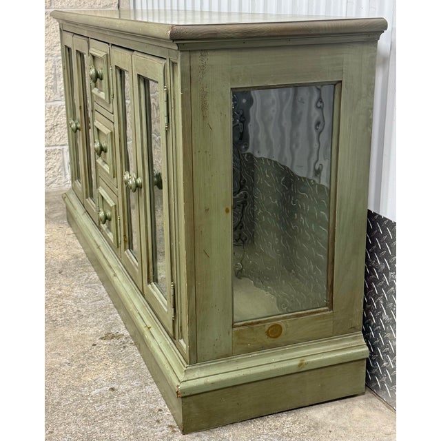 Broyhill Yorkshire Market Painted Pine Farmhouse Credenza For Sale - Image 9 of 12