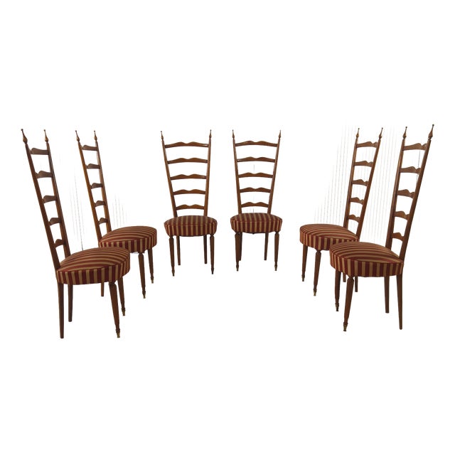Vintage Chairs from Paolo Buffa, 1950s, Set of 6 For Sale