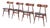 Kastrup Dining Chairs by Louis Van Teeffelen for Wébé, 1960s, Set of 4 For Sale