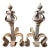 Early 19th Century French Forged Iron Andirons - A Pair For Sale