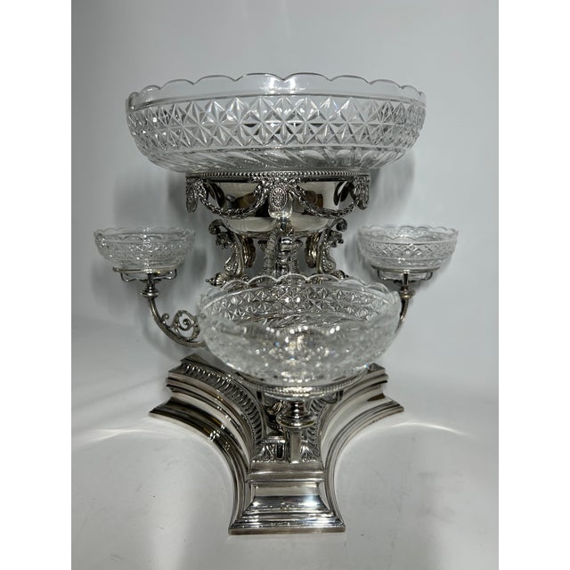 Unique 1-of-1 Elkington 'Chased Master' Tripartite Epergne: 1851/1871 Design Transition Model by Jeannest & Willms - 1 Piece For Sale - Image 14 of 18