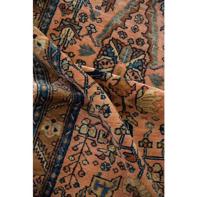 1950s Vintage Persian Lilihan Vinery Floral Wool Runner For Sale In New York - Image 6 of 14