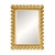 The Kensington frames a generous rectangular mirror in a scalloped rope-twist border, finished in classic gold. Refined...