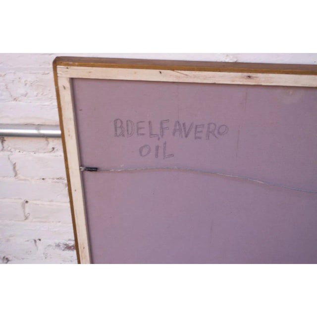 Paint Outsider Art "Indian and Caravan" Oil on Panel by Bruno Del Favero For Sale - Image 7 of 13