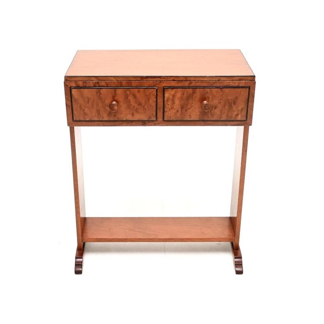 Art Deco Satin Birch Side Table, 1930s For Sale - Image 9 of 9