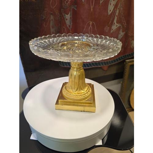 French Empire Ormolu and Cut Crystal Tazzas by Pierre-Philippe Thomire, 1810, Set of 2 For Sale - Image 10 of 14