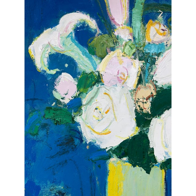 Contemporary Impressionist Floral Oil Painting on Canvas, 48" X 48" For Sale In Atlanta - Image 6 of 11