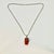 1970s 1970s Vintage Boho Chic Italian Art Nouveau Amber & Sterling Pendant Necklace, 22.5” For Sale - Image 5 of 15