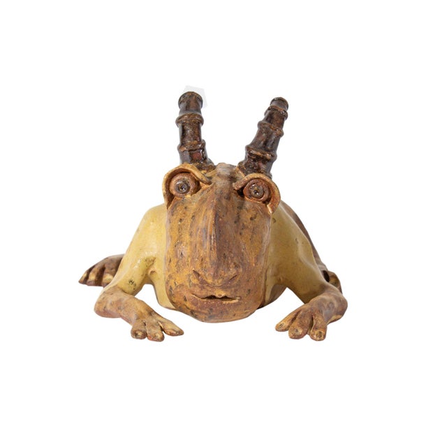 A 1975 studio pottery sculpture by the American artist Jody Knoop. This fantastical creature is composed of an...