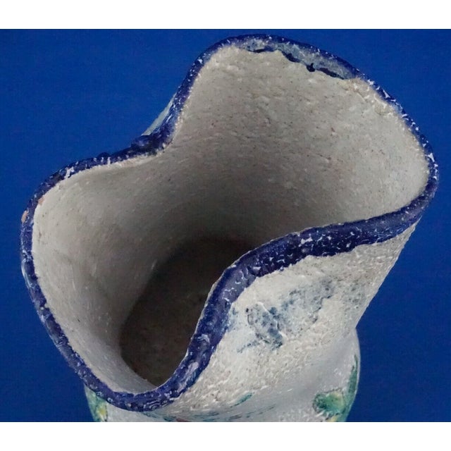 Acid-Treated Majolica Ceramic Vase from Vincenzo Procida, Vietri, Italy, 1920s For Sale - Image 13 of 18