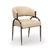 Boho Chic Tatum Taupe Performance Vegan Leather Dining Chair For Sale - Image 3 of 8
