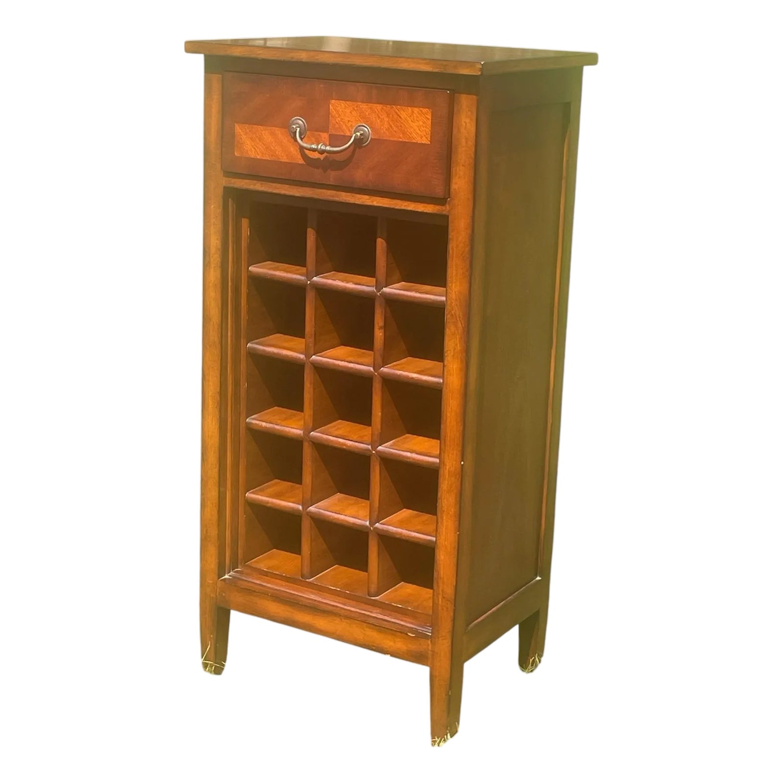 Vintage Ethan Allen Signature Series Tuscany Wine Rack Cabinet | Chairish