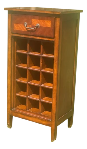 Vintage Ethan Allen Signature Series Tuscany Wine Rack Cabinet