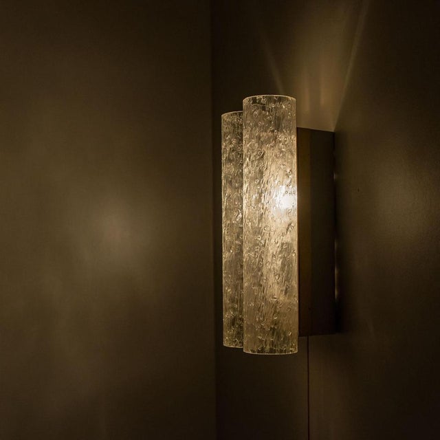 Doria Wall Lamps in Brass and Glass, 1960s, Set of 3 For Sale - Image 3 of 15